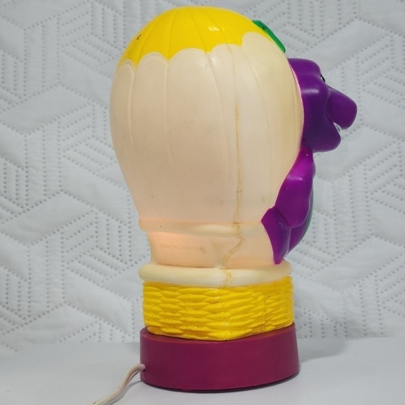 Vintage Barney Lamp childrens Hot Air Ballon 1992 Collectible electric works - Picture 4 of 12
